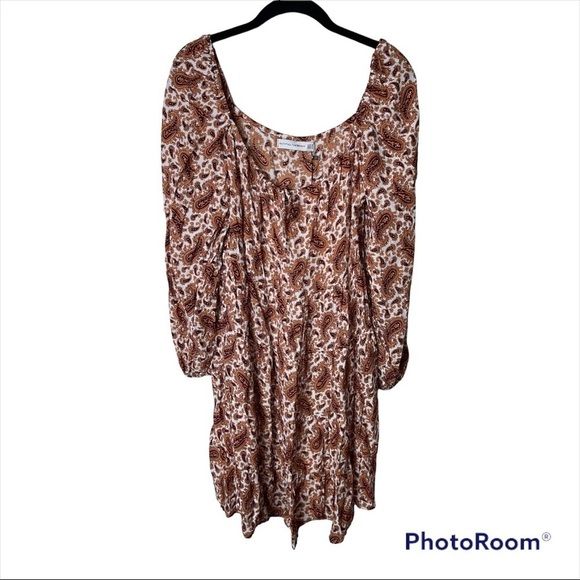 NWT FAITHFULL THE BRAND x REVOLVE Naline Paisley Print Long Sleeve Mini Dress M - Picture 7 of 12